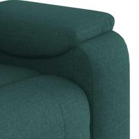 Fauteuil verstelbaar stof donkergroen - thumbnail