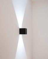 V-TAC VT-759-B-N LED Vierkante Wandlamp - Bridgelux - IP65 Waterdicht - Zwart - 5W - 700 Lumen - - thumbnail