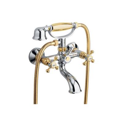 Badmengkraan Sapho Antea met Handdouche 2-knop 11 cm Chroom / Goud Sapho Badmengkraan Sapho Antea met Handdouche 2-knop 11 cm Chroom / Goud Sapho