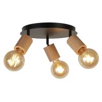 Searchlight Houten plafondlampSpinny 3-lichts - 50211-3NA - thumbnail