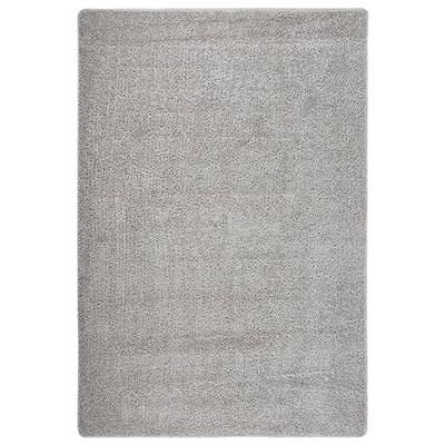 Vloerkleed shaggy anti-slip 140x200 cm lichtgrijs