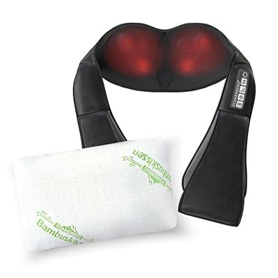 Elektrische massage apparaat NM089 & Bamboe kussen (Zwart/Set) Elektrische massage apparaat NM089 & Bamboe kussen (Zwart/Set)