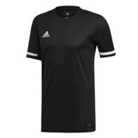 Adidas T19 Short Sleeve Tee Heren Zwart - thumbnail