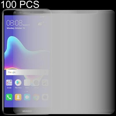 100 stuks 0 26 mm 9H 2.5D getemperd glas Film voor Huawei Y9 (2018)