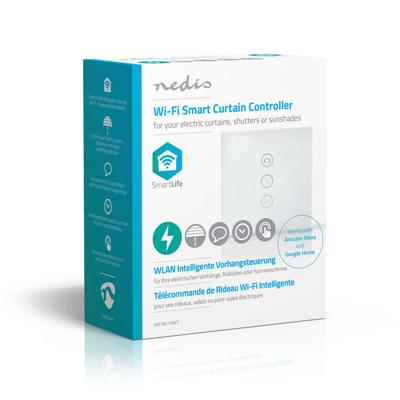 Nedis SmartLife Wandschakelaar | Wi-Fi | 300 W | Glas | Wit | 1 stuks - WIFIWC10WT WIFIWC10WT