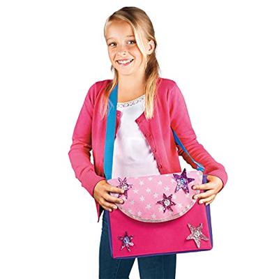 Totum glitter schoudertas versieren afmeting 27x18x7 cm Totum glitter schoudertas versieren afmeting 27x18x7 cm