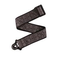 D&apos;Addario Auto Lock Woven Nylon Guitar Strap Silver Suns gitaarband - thumbnail