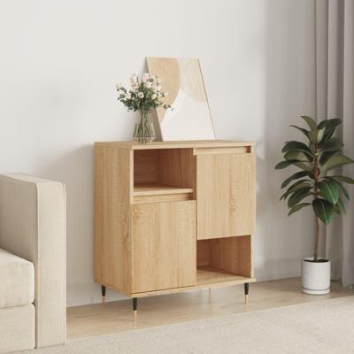 Dressoir 60x35x70 cm bewerkt hout sonoma eikenkleurig