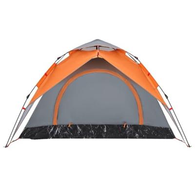VidaXL Koepeltent 3-persoons snelontgrendeling grijs en oranje VidaXL Koepeltent 3-persoons snelontgrendeling grijs en oranje
