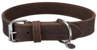 TRIXIE HALSBAND HOND RUSTIC VETLEER DONKERBRUIN 48-56X3 CM - thumbnail