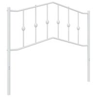 Hoofdbord 100 cm metaal wit - thumbnail