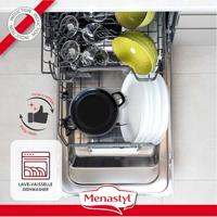 Mosselpot - MENASTYL - 3645564 - Geëmailleerd staal - Zwart - 24 cm - Met opschrift - Alle kookplaten inclusief inductie - thumbnail