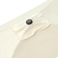 Parasol Aktive 200 x 235 x 120 cm Aluminium Crème - thumbnail