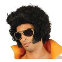 Pruik Elvis Boogie Zwart - thumbnail