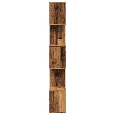 Kamerscherm / boekenkast 5-laags 70x24x161 cm hout oud hout