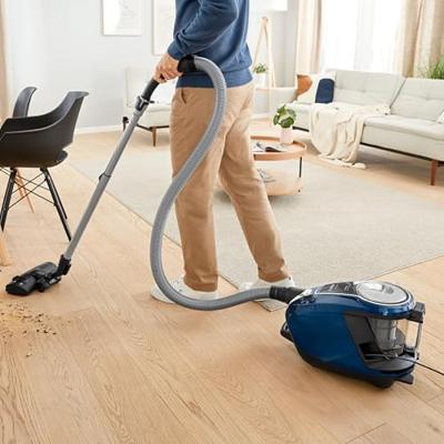 Bosch serie 6 stofzuiger zonder zak bgs41pow1 (zwart/rood)