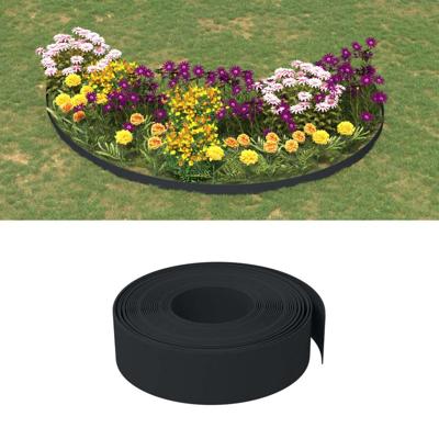 VidaXL Tuinranden 4 st 10 m 15 cm polyetheen zwart VidaXL Tuinranden 4 st 10 m 15 cm polyetheen zwart