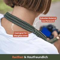 C-Rope Traveler camera strap Military Olive, 140cm Paracord - thumbnail