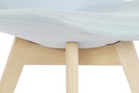 Stoel DKD Home Decor 48 x 56 x 83 cm Schuim Beige Blauw Beukenhout - thumbnail