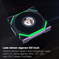 Lian Li Lian Li UNI FAN SL Wireless LCD Lüfter, ARGB, PWM, 3er-Pack inkl. Controller PC-ventilator Zwart (b x h x d) 120 x 124.5 x 28 mm - thumbnail