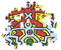 Clementoni Novo Art Series Puzzel Keith Haring 1000 Stukjes - thumbnail