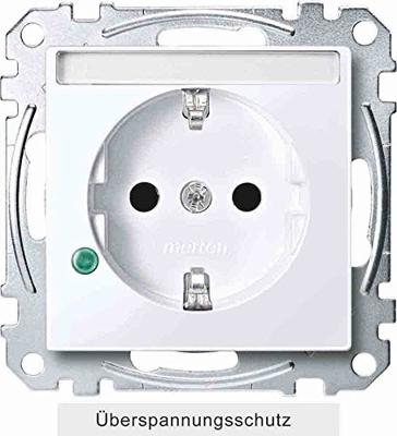 Merten MEG2305-0325 Wandcontactdoos Inzetstuk System M Wit 1 stuk(s)