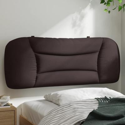 Hoofdbordkussen 100 cm stof donkerbruin