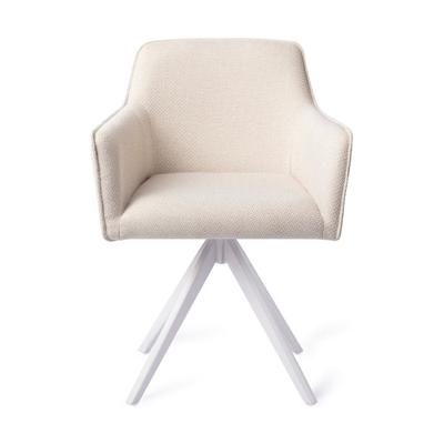 Jesper Home Eetkamerstoel 'Hofu' Turn White, Draaibaar, kleur Enoki