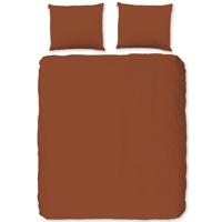 Good Morning Dekbedovertrek "uni dessin" - Terra - (140x200/220 cm) - Katoen - thumbnail