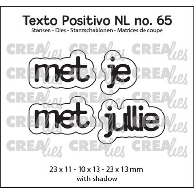 Crealies • texto positivo snijmallen met je / met jullie