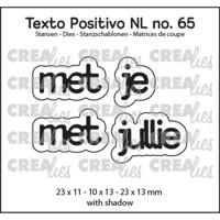 Crealies • texto positivo snijmallen met je / met jullie - thumbnail