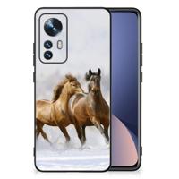 Xiaomi 12 | 12X Dierenprint Telefoonhoesje Paarden - thumbnail