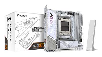 Gigabyte X870I AORUS PRO ICE Moederbord Socket AMD AM5 Vormfactor Mini-ATX Moederbord chipset AMD® X870