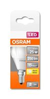 OSRAM HOMELIGHTING 4058075430990 LED-lamp Energielabel G (A - G) E14 Peer 3.3 W = 25 W Warmwit (Ø x l) 45 mm x 79 mm 1 stuk(s) - thumbnail