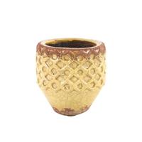 Bloempot Rosana M Ø13x13cm geel - thumbnail