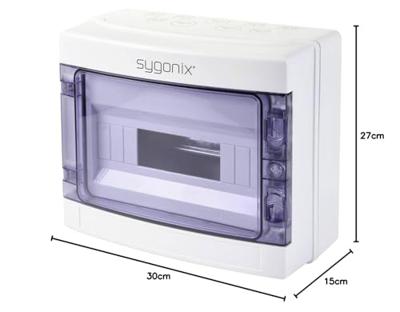 Sygonix SY-5491854 Kleine verdeelkast Oppervlakmontage Aantal groepen: 12 Aantal rijen: 1 Inhoud: 1 stuk(s)
