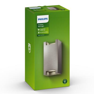 Wandlamp trowel antraciet led 2x5w Philips - Philips Wandlamp trowel antraciet led 2x5w Philips - Philips