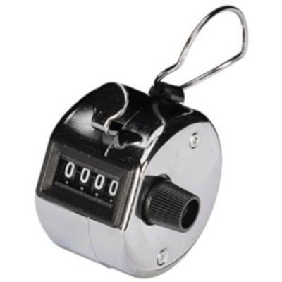 Personenteller perel met cijfers 0 tot 9999 zilver