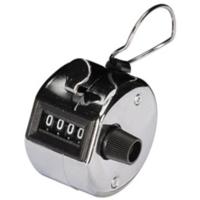 Personenteller perel met cijfers 0 tot 9999 zilver - thumbnail