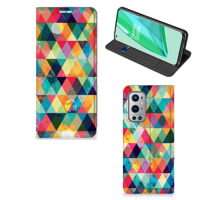 OnePlus 9 Pro | Hoesje met Magneet | Geruit - thumbnail