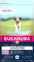 Eukanuba Puppyvoer graanvrij met vis voor kleine en middelgrote rassen - droog voer zonder granen voor junior honden, 3 kg - thumbnail