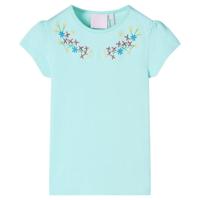 VidaXL Kindershirt 128 lichtzeeblauw - thumbnail