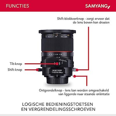 Samyang T-S 24mm F/3.5 ED AS UMC Tilt/Shift Sony FE