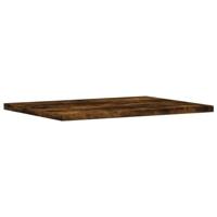Wandschappen 4 st 40x30x1,5 cm bewerkt hout gerookt eikenkleur - thumbnail