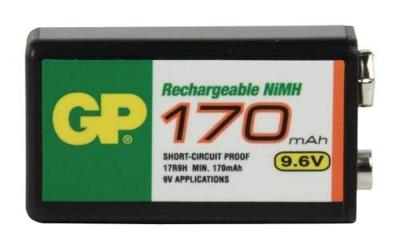GP Oplaadbare 9V batterij (blok) GPIND17R9HC1 NiMH 9.6 V 170 mAh 1 stuk(s)