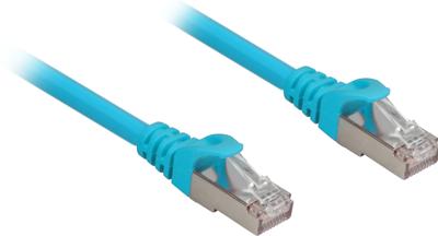 Sharkoon patchkabel sftp, rj-45 met cat.6a (blauw, 2 meter, halogeenvrij)