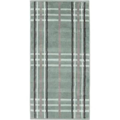 Cawö Cawö Noblesse Check Handdoek 50x100 nordic green