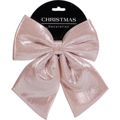 Home & Styling Kersthanger strik roze 23cm