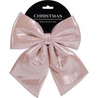 Home & Styling Kersthanger strik roze 23cm - thumbnail