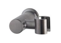 Wiesbaden Wandhanddouchehouder kantelbaar gunmetal - thumbnail